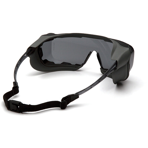 Lunettes &agrave; coques de s&eacute;curit&eacute; Cappture Plus, Lentille Gris, Antibu&eacute;e, Ventilation Ferm&eacute; Maritime Industrial Rubber