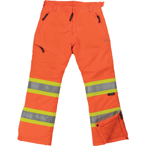 Womens Insulated Flex Safety Pant, Polyester, 2X-Large, High Visibility Orange Maritime Industrial Rubber
