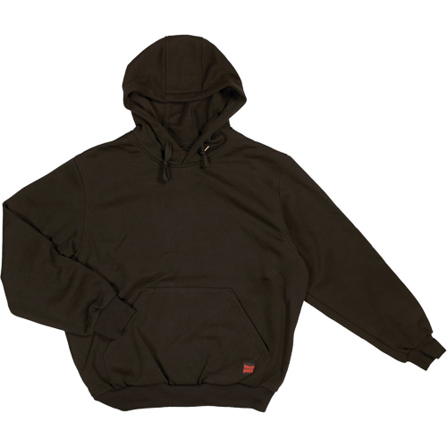Water Repellent Fleece Pullover Hoodie, Men's, Small, Black Maritime Industrial Rubber