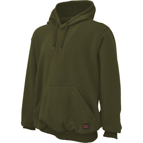 Water Repellent Fleece Pullover Hoodie, Men's, Small, Green Maritime Industrial Rubber