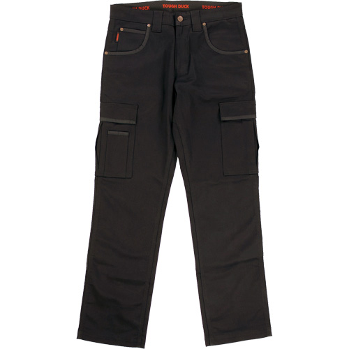 Pantalon de travail WP100, Coton/Spandex, Noir, Taille 0, Entrejambe 30 Maritime Industrial Rubber