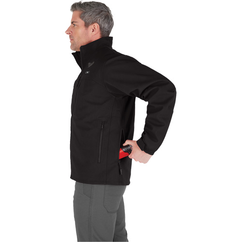 Manteau chauffante M12 ToughShell avec pile, Hommes, Petit, Noir Maritime Industrial Rubber