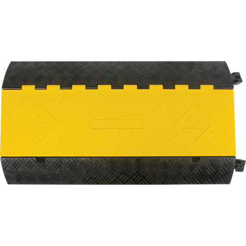 Polyurethane Cable Protector, 3 Channels, 35.43" L x 19.69" W x 3" H Maritime Industrial Rubber