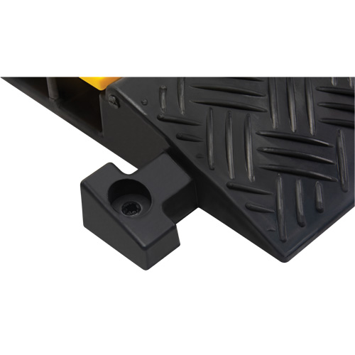 Polyurethane Cable Protector, 3 Channels, 35.43" L x 19.69" W x 3" H Maritime Industrial Rubber