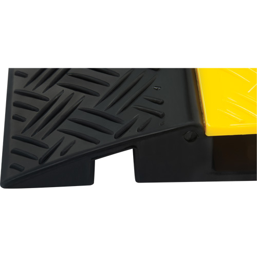 Polyurethane Cable Protector, 3 Channels, 35.43" L x 19.69" W x 3" H Maritime Industrial Rubber