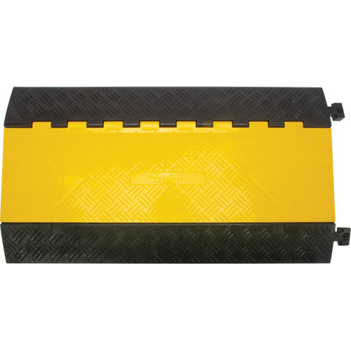 Polyurethane Cable Protector, 5 Channels, 35.43" L x 19.69" W x 2" H Maritime Industrial Rubber