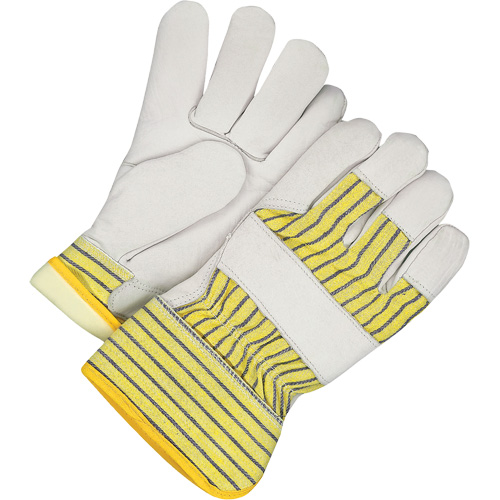 Gants d'ajusteur doubl&eacute;s avec poignet de s&eacute;curit&eacute;, 3T-Grand, Paume en Cuir fleur de vache, Doublure en Thinsulate Maritime Industrial Rubber