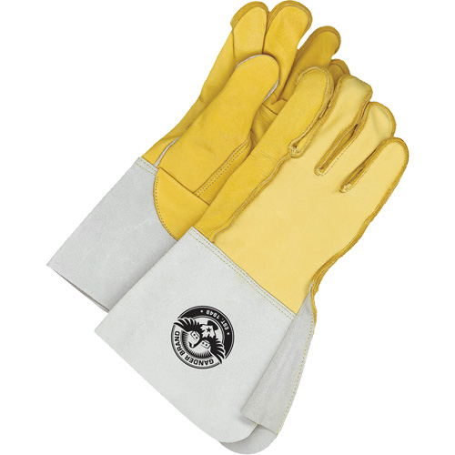 Welder's Gloves with 5.5" Cuff, Grain Cowhide, Size 10.5 Maritime Industrial Rubber