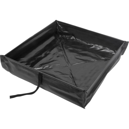 Berme de confinement des d&eacute;versements repliable &agrave; rouler, Capacit&eacute; 15 gal. US, 2' la x 2' lo x 6" h Maritime Industrial Rubber