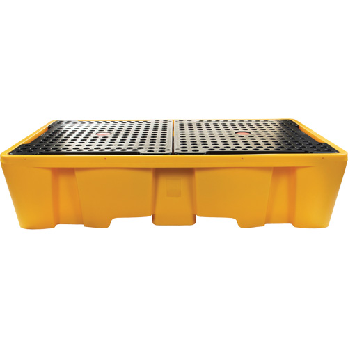 Double palette de d&eacute;versements IBC, Capacit&eacute; de d&eacute;versement 317 gal. US, 89" x 57" x 23" Maritime Industrial Rubber