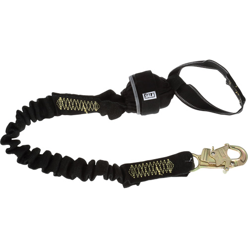 Shock Absorbing Arc Flash Web Lanyard, 6', Snap Hook Center, Choke-Off Loop Leg Ends, Kevlar&reg;/Nomex&reg; Maritime Industrial Rubber