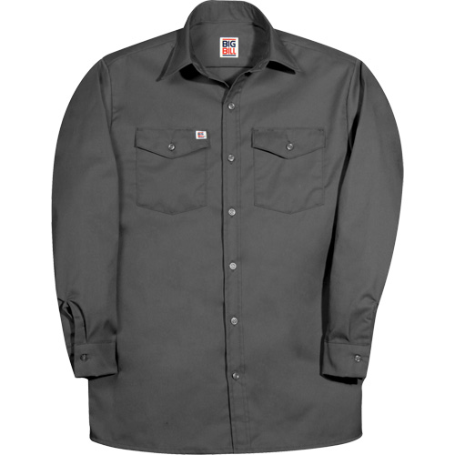 Premium Long-Sleeve Work Shirt, Men's, 2X-Large, Charcoal Maritime Industrial Rubber