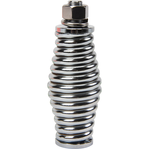 Tige de s&eacute;curit&eacute; robuste, Fixation Filet&eacute;, Hauteur 8', Orange avec X r&eacute;fl&eacute;chissant Maritime Industrial Rubber