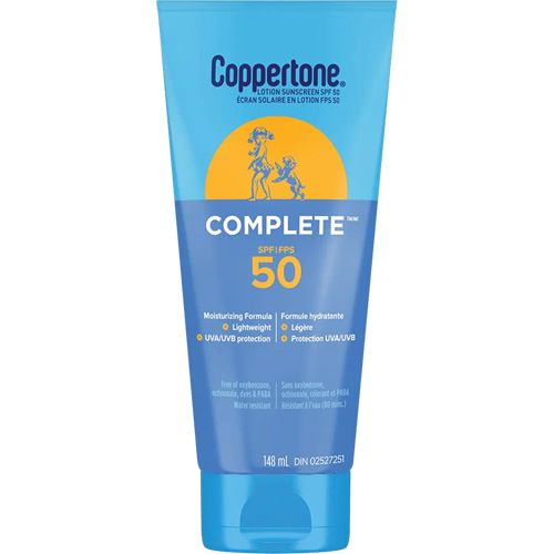 Protection solaire compl&egrave;te Coppertone, FPS 50, Lotion Maritime Industrial Rubber