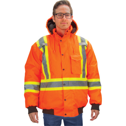 Waterproof 7-in-1 Winter Parka, High Visibility Orange, Medium Maritime Industrial Rubber
