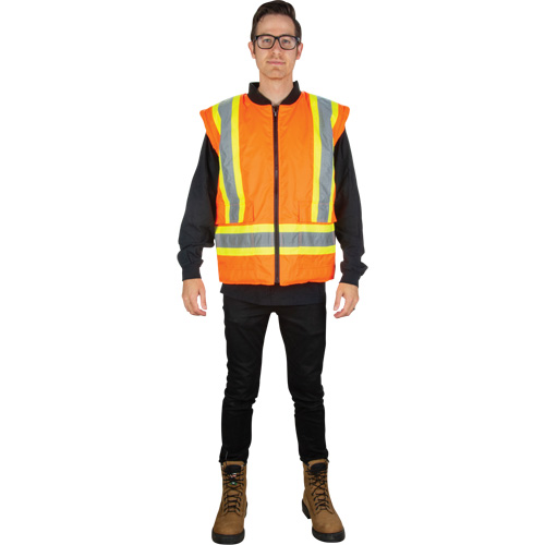 Waterproof 7-in-1 Winter Parka, High Visibility Orange, Medium Maritime Industrial Rubber