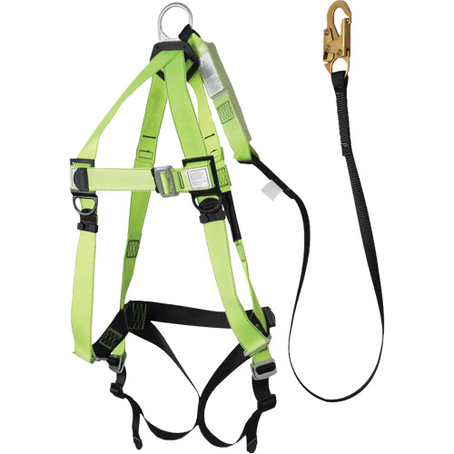 FBH-10000A5440-6 6' Class A Harness & Lanyard with 220 lbs. Capacity, Harness/Lanyard Combo Maritime Industrial Rubber
