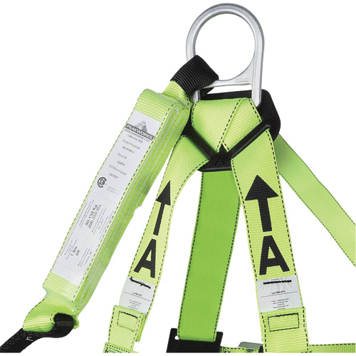 FBH-10000A5440-6 6' Class A Harness & Lanyard with 220 lbs. Capacity, Harness/Lanyard Combo Maritime Industrial Rubber