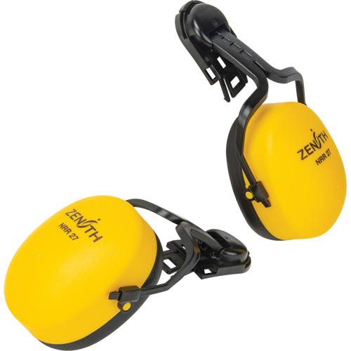 Cache-oreilles passifs, Fixation pour casque, 27 NRR dB Maritime Industrial Rubber