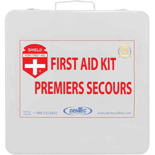 Shield First Aid Kit, Meets/Exceeds CSA Z1220-24 Type 2 Low-Risk Environment, Medium (26-50 Workers) Maritime Industrial Rubber