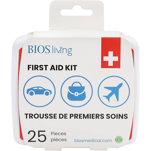 25-Piece Home & Travel First Aid Kit, Plastic B Maritime Industrial Rubber