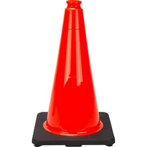 Premium Traffic Cone, 18", Orange Maritime Industrial Rubber