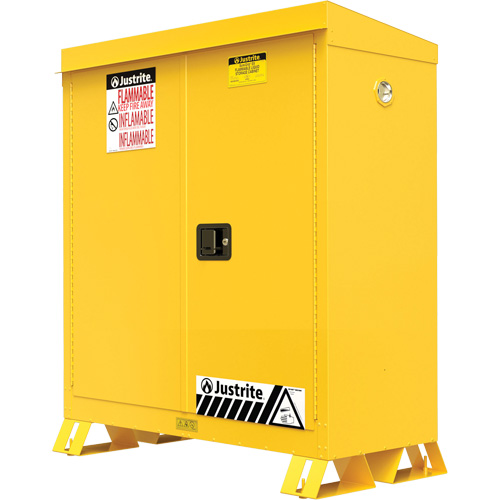 Outdoor Flammable Storage Cabinet, 30 gal., 2 Door, 43" W x 44" H x 18" D Maritime Industrial Rubber