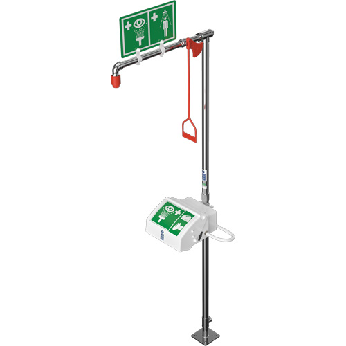 Combination Shower with Closed ABS Bowl & Top Inlet, Pedestal Maritime Industrial Rubber