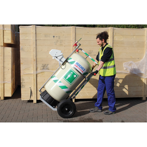 Mobile Self-Contained Emergency Safety Shower with Eye & Face Wash, 30 gal. Capacity, Meets None Maritime Industrial Rubber