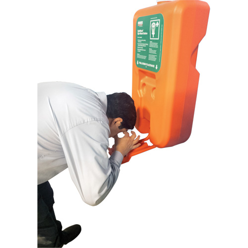 Portable Self-Contained Eyewash Station, Gravity-Fed, 10 gal. Capacity, Meets ANSI Z358.1 Maritime Industrial Rubber