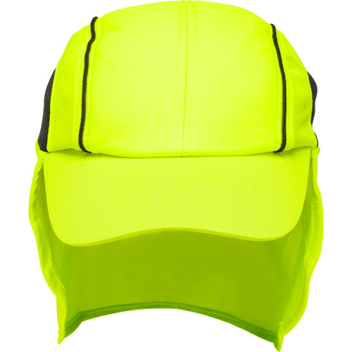 Cooling Hat with Neck Shade, Hi-Vis Lime Maritime Industrial Rubber