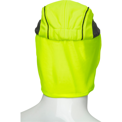 Cooling Hat with Neck Shade, Hi-Vis Lime Maritime Industrial Rubber