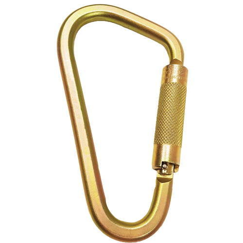 Carabiner Connector with 2-1/4" Gate Opening Maritime Industrial Rubber