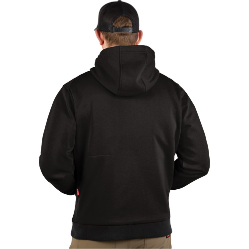M12 Heated Hoodie with Battery, Men's, 2X-Large, Black, Poly-Cotton Maritime Industrial Rubber