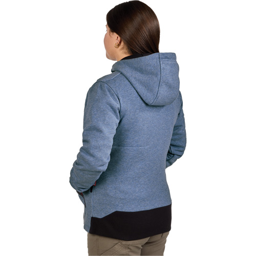 M12 Heated Hoodie with Battery, Women's, X-Large, Blue, Poly-Cotton Maritime Industrial Rubber