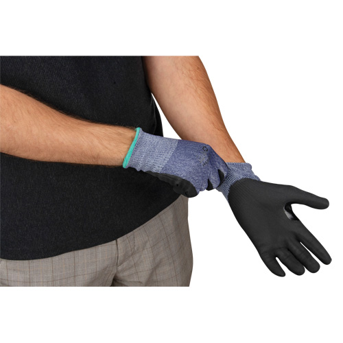 Cut-Resistant Gloves, Size Large, 15 Gauge, Foam Nitrile Coated, HPPE Shell, ASTM ANSI Level A3 Maritime Industrial Rubber