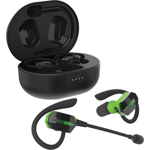 &eacute;couteurs Bluetooth UltraComm Aware noir & vert Maritime Industrial Rubber