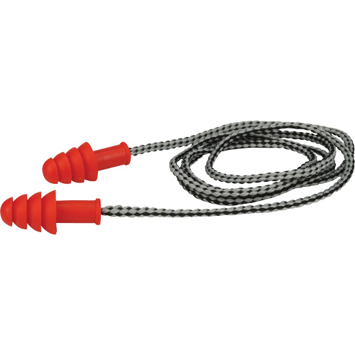 PIP&reg; Reusable TPR Ear Plugs, Corded, Pair - Retail Box, 27 dB NRR, One-Size Maritime Industrial Rubber