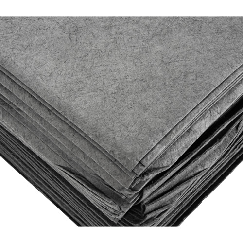 Feuilles absorbantes souffl&eacute;es, Universel, 15" x 19", 12 gal. d'absorption Maritime Industrial Rubber