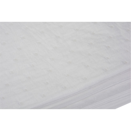 Bonded Sorbent Pads, Oil Only, 15" x 19", 14 gal. Absorbancy Maritime Industrial Rubber