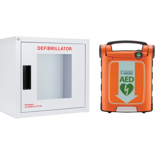 Trousse DEA Powerheart G5 avec armoire, Automatique, Bilingue, Classe 3 Maritime Industrial Rubber