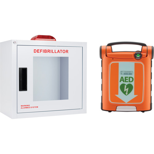 Powerheart&reg; G5 AED & Cabinet Kit, Semi-Automatic, Bilingual, Class 3 Maritime Industrial Rubber