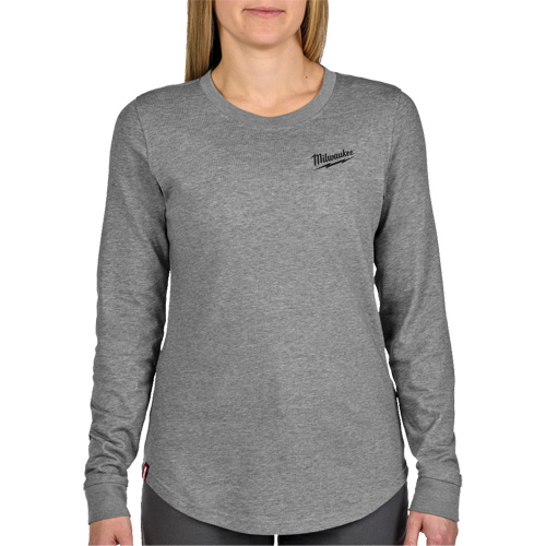 FREEFLEX Long-Sleeve Hybrid T-Shirt, Women's, X-Small, Grey Maritime Industrial Rubber