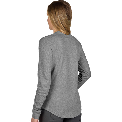 FREEFLEX Long-Sleeve Hybrid T-Shirt, Women's, X-Small, Grey Maritime Industrial Rubber