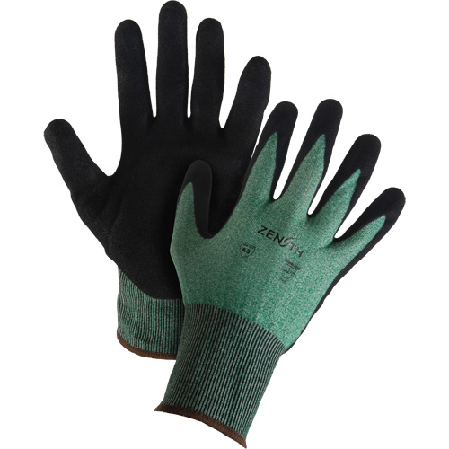 Lightweight High-Dexterity Cut-Resistant Gloves, Size 7, 21 Gauge, Foam Nitrile Coated, Stainless Steel/HPPE Shell, ASTM ANSI Level A3 Maritime Industrial Rubber