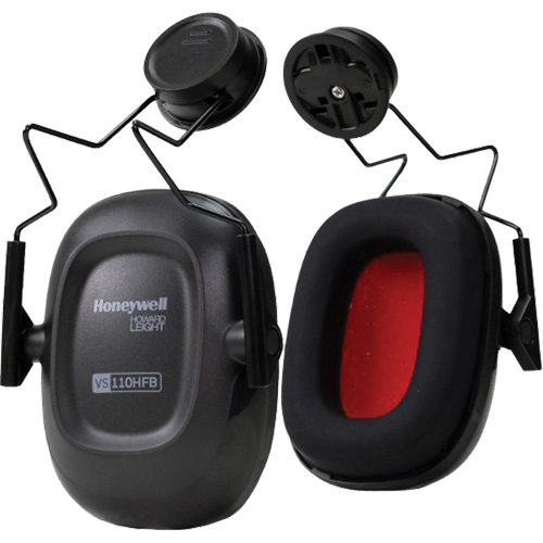 Cache-oreille pour casque de s&eacute;curit&eacute; Americas VeriShield, Fixation pour casque, 20 NRR dB Maritime Industrial Rubber