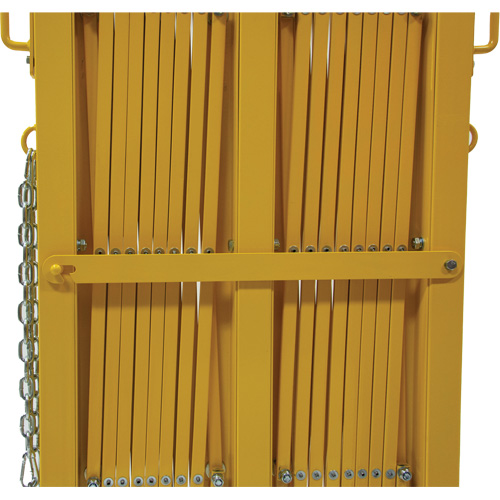 Expandable Barrier, 84" H x 20' L, Yellow Maritime Industrial Rubber