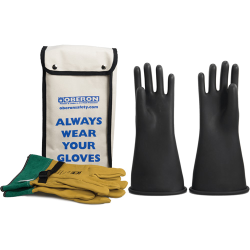 Ensemble de gants en caoutchouc pour l'&eacute;lectricit&eacute; de classe 2, 9, 14" lo, 37 cal/cm², NFPA 70E Maritime Industrial Rubber