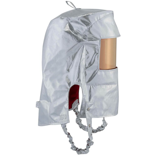 Cagoule r&eacute;fl&eacute;chissant la chaleur avec fen&ecirc;tre transparente dor&eacute;e Maritime Industrial Rubber
