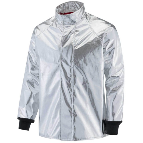 Manteau r&eacute;fl&eacute;chissant la chaleur, 2T-Grand, Kevlar PBI aluminis&eacute; Maritime Industrial Rubber